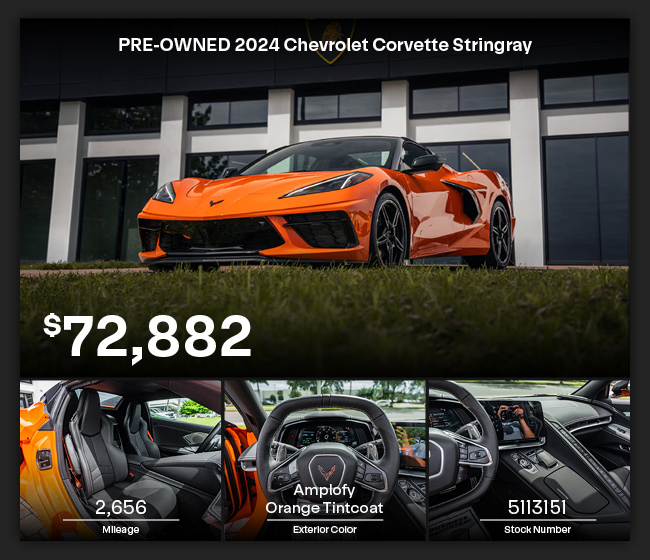 PRE-OWNED 2024 Chevrolet Corvette Stringray