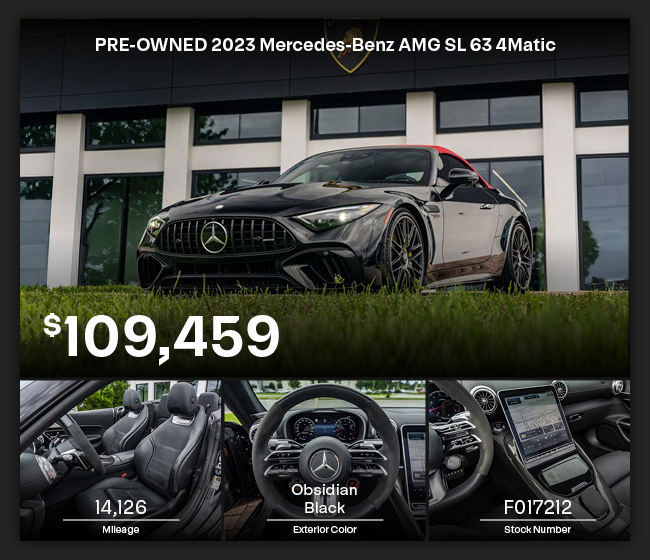 PRE-OWNED 2023 Mercedes-Benz AMG SL 63 4Matic