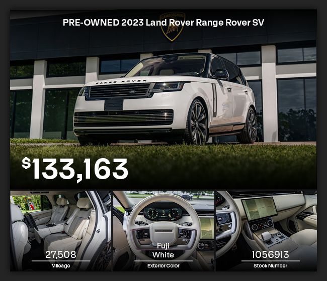 PRE-OWNED	2023 Land Rover Range Rover SV