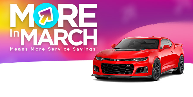 more in march means more service savings