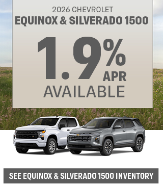 2026 Chevrolet Equinox & Silverado 1500 offer
