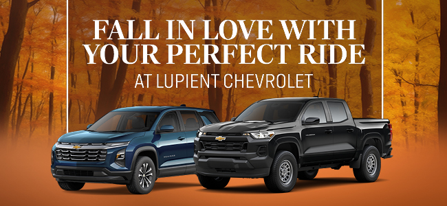 Fall in love with your perfect ride at Lupient Chevrolet