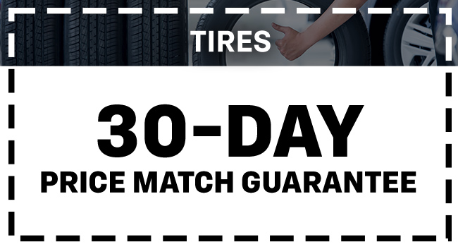 30 day price match guarantee on tires