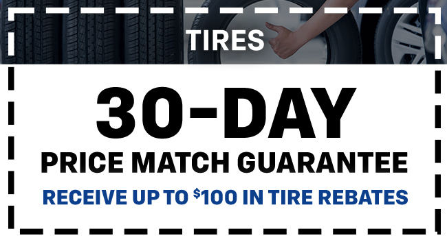 30 day price match guarantee on tires