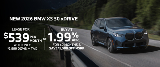 new BMW X3 offer
