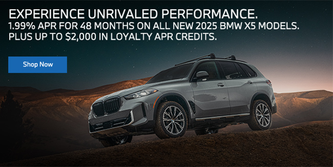 Experience unrivaled performance with special offers on new 2025 BMW X5 models