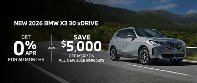 2026 BMW X3 30 xDrive offer