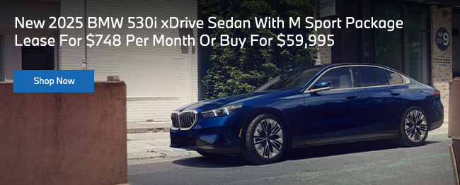 New 2025 BMW 530i xDrive Sedan With M Sport Package offer