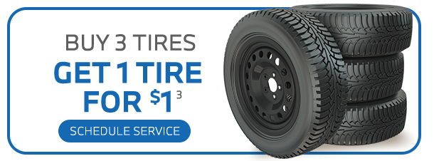 Buy 3 Tires get 1 tire for $1 special