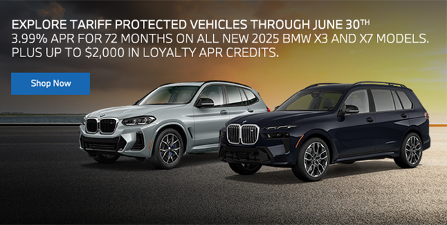 special offers on new 2025 BMW X3 and X7
