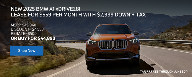 2025 BMW X1 xDrive28i offer
