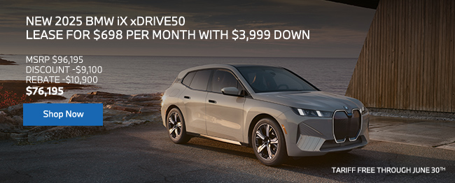 2025 BMW iX xDrive50 offer