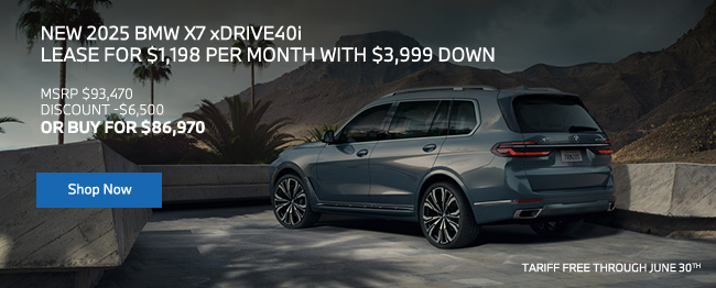 2025 BMW X7 xDrive40i offer