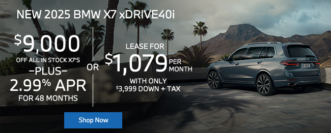 2025 BMW X7 offers