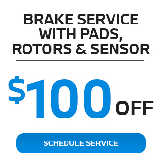 brake service with pads rotors and sensor
