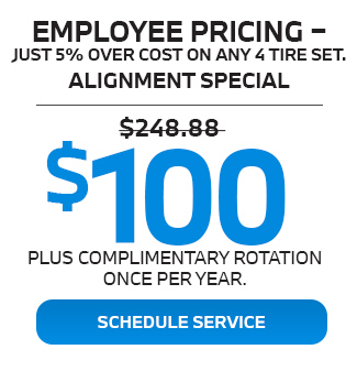 TIRE ALIGNMENT SERVICE offer