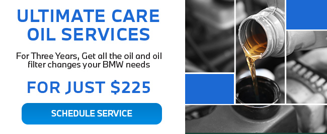 Ultimate Care Oil Services - for three years get all the oil and oil filter changes your BMW needs