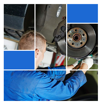 Brake service with pads rotors and sensor