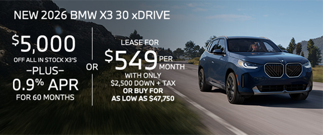 2025 BMW X3 30 xDRIVE offer