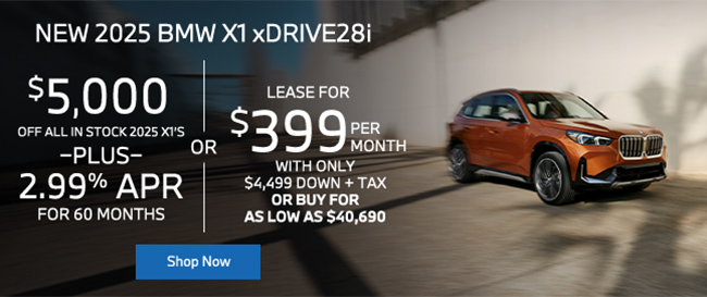 2025 BMW X1 xDRIVE28i offer
