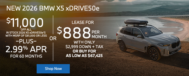 2026 BMW X5 offer