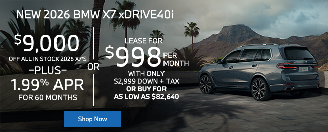 2025 BMW X7 xDRIVE40 offer