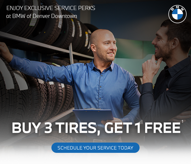 Buy three tires and get one free - BMW of Denver Downtown