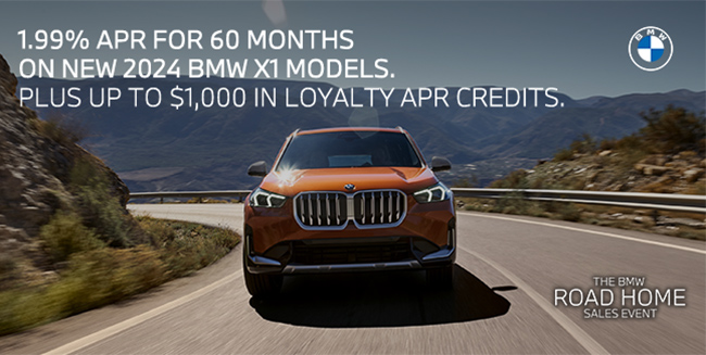 APR special on new BMW X1 X3 X5 and X7 models