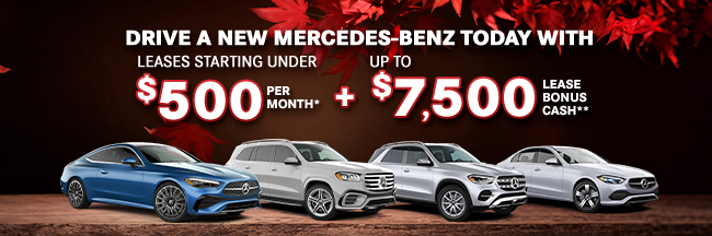 Drive a new Mercedes-Benz today - lease offer