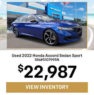 PRE-OWNED 2022 Honda Accord Sedan Sport 