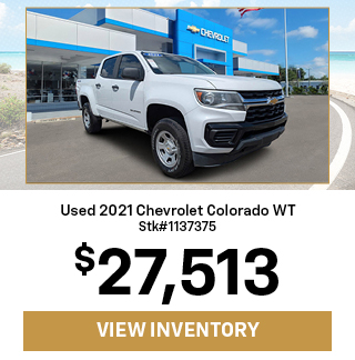 PRE-OWNED 2021 Chevrolet Colorado WT Four Wheel Drive Crew Cab