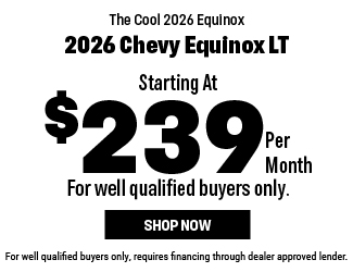 2026 Chevrolet Trax Equinox Offer