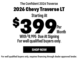 2026 Chevrolet Traverse LT offer