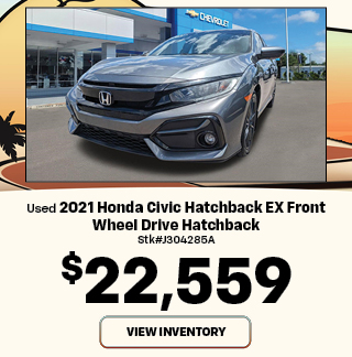 PRE-OWNED 2021 Honda Civic Hatchback EX Front Wheel Drive Hatchback Offer