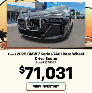 PRE-OWNED 2025 BMW 7 Series 740i Rear Wheel Drive Sedan 