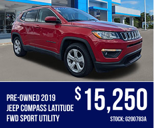 Pre-Owned 2019 jeep compass latitude