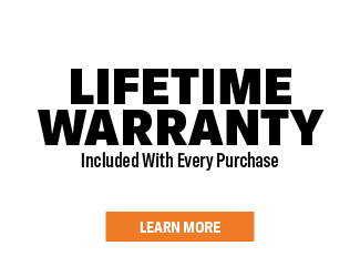 lifetime warranty included with every purchase