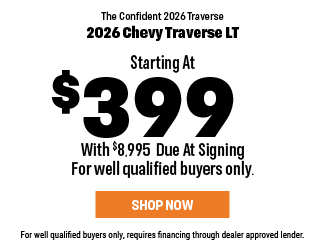 2026 Chevrolet Traverse LT offer