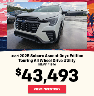 PRE-OWNED 2025 Subaru Ascent Onyx Edition Touring All Wheel Drive Utility Offer