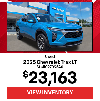 preowned offer on Chevrolet Trax
