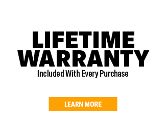 lifetime warranty included with every purchase
