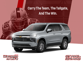 special offer on the new Chevy Tahoe LT