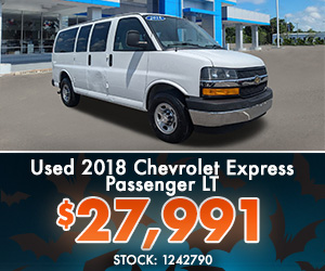 Pre-Owned 2018 Chevrolet Express Passenger LT