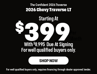 2026 Chevrolet Traverse LT offer