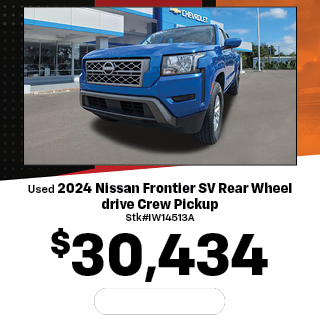 Used	2024	Nissan	Frontier 	SV Rear Wheel drive Crew Pickup  Offer
