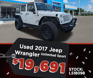 Pre-Owned 2017 Jeep Wrangler Unlimited Sport