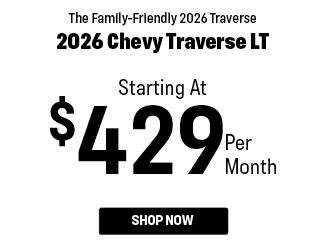 special offer on Chevy Traverse LT
