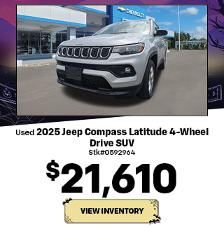 preowned Jeep Compass offer