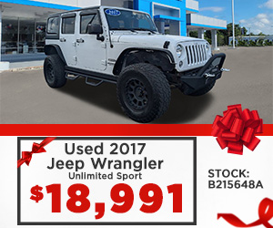 Pre-Owned 2017 Jeep Wrangler Unlimited Sport