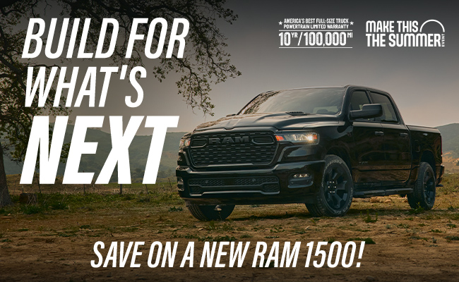 Build for what's next Save with a RAM 1500